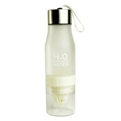 Спортивна пляшка-соковижималка H2O Water bottle Білий 4686 фото