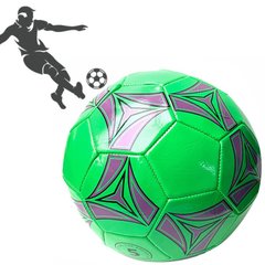 Мяч футбольный PU ламин 891-2 сшит машинным способом Зеленый