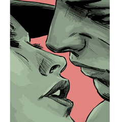 Картина за номерами Strateg ПРЕМІУМ Поцілунок розміром 40х50 см (DY295) DY295-00002 фото