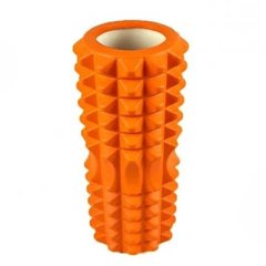 Ролик массажный для йоги, фитнеса (спина и шея) OSPORT (33*14 см) Оранжевый 17653 фото