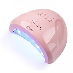 Гибридная лампа Sun One для сушки ногтей UV/LED 48w, матовая розовая