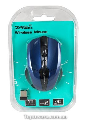 Миша бездротова Wireless Mouse RF-6220 Синя 3160 фото