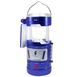 Кемпинговый фонарь аккумуляторный 220V TJ-288 5+1LED COB Синий 28207 фото