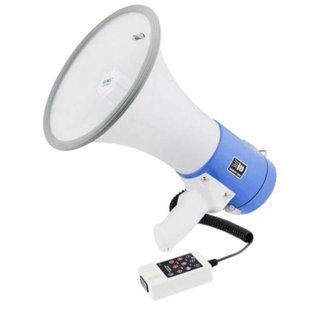 Громкоговоритель рупор 12v UKC MEGAPHONE ER 66 Белый с голубым 37060 фото