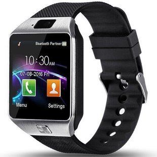 Розумний годинник Smart Watch DZ09 чорні з сірим обідком 217 фото