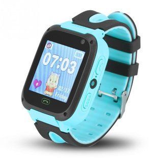 Дитячі смарт-годинник F3 з камерою і Gps Блакитні 6407 фото
