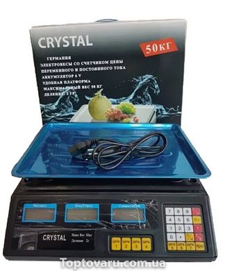 Весы торговые электронные Crystal до 50 кг 3152 фото