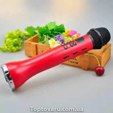 Бездротовий мікрофон для караоке L598 Червоний 18695 фото