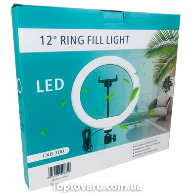 Светодиодная кольцевая лампа Ring Fill Light RL 12/CXB-300 (диаметр 30 см) 3820 фото