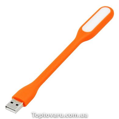 Портативный гибкий LED USB светильник orange 286 фото