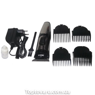 Машинка - триммер для стрижки волосся Rozia HQ-237 Чорна 2582 фото