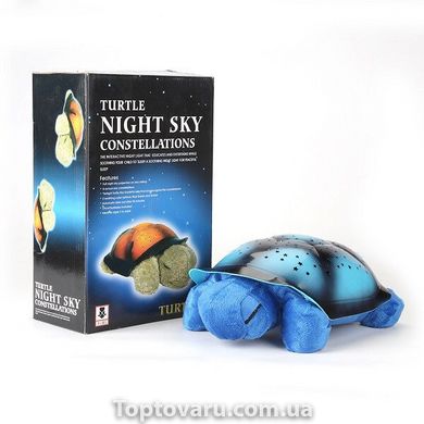 Ночник - проектор черепаха Turtle Night Sky Синий 1246 фото