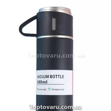Подарочный набор термос вакуумный из нержавеющей стали Vacuum Flask SET Черный 15211 фото