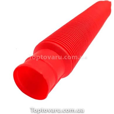 Развивающая детская игрушка антистресс Pop Tube 20 см Красная 8872 фото
