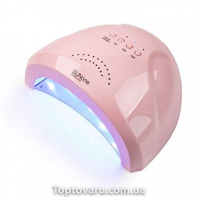 Гибридная лампа Sun One для сушки ногтей UV/LED 48w, матовая розовая 2500 фото