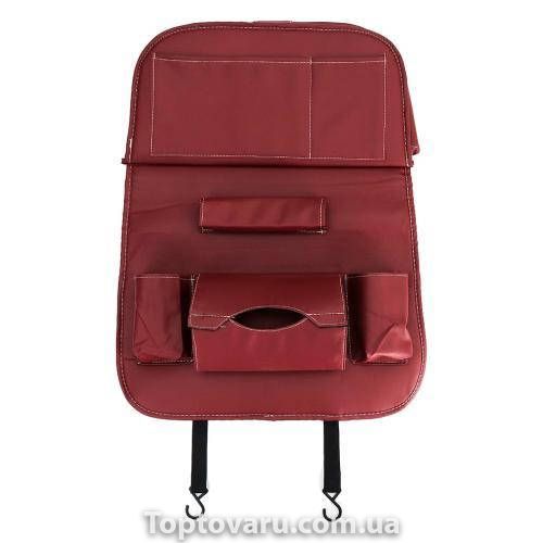 Організатор в автомобіль Folding Dinner Posture Back Hanging Bags Червоний 11270 фото