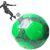 Мяч футбольный PU ламин 891-2 сшит машинным способом Зеленый 2064 фото