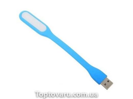 Портативный гибкий LED USB светильник голубой 289 фото