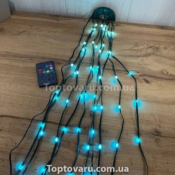 Гирлянда хвост кольцевая на елку 10*2,5м Smart 250 led Зеленая, мультиколор 31687 фото