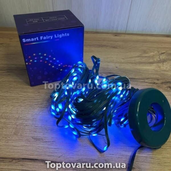 Гирлянда хвост кольцевая на елку 10*2,5м Smart 250 led Зеленая, мультиколор 31687 фото