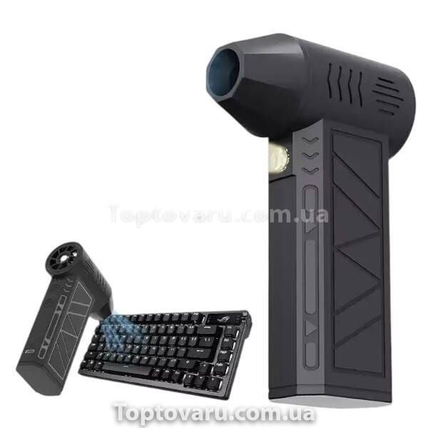 Акумуляторний турбовентилятор Mini Jet Fan Чорний 25296 фото