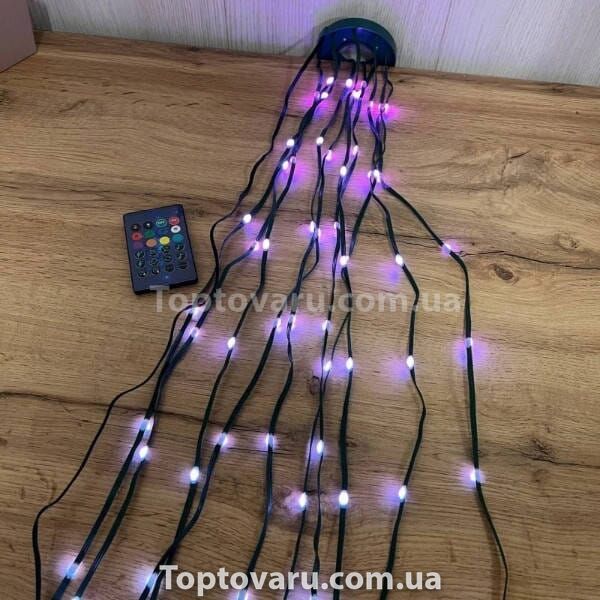 Гирлянда хвост кольцевая на елку 10*2,5м Smart 250 led Зеленая, мультиколор 31687 фото