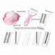 Овощезка шинковка з контейнером Multifunctional Cutter 9in1 Роза 8600 фото 3