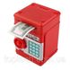 Электронная копилка "Сейф банкомат" с кодовым замком и купюроприемником Красная 3600 фото 2