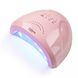 Гибридная лампа Sun One для сушки ногтей UV/LED 48w, матовая розовая 2500 фото 1