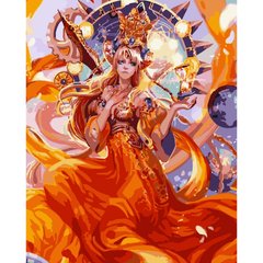 Картина по номерам Strateg ПРЕМИУМ Богиня солнца размером 40х50 см (GS345) GS345-00002 фото