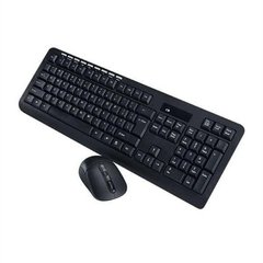 Комплект беспроводная клавиатура и компьютерная мышь CMK-329 Черная 14097 фото