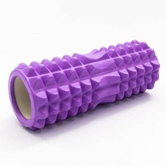 Ролик массажный для йоги, фитнеса (спина и шея) OSPORT (33*14 см) Фиолетовый 18606 фото