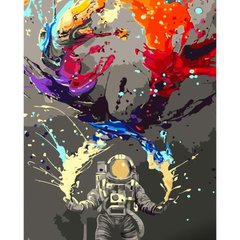Картина по номерам Strateg ПРЕМИУМ Астронавт с красками размером 40х50 см (GS649) GS649-00002 фото