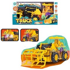 Игрушка Трактор погрузчик с прозрачным корпусом с подсветкой и звуком Truck Rotating Gear Желтый 15321 фото