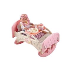 Іграшка Пупс 30см в ліжечку + аксесуари Baby Bed W-6905A 17681 фото