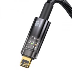 Кабель Baseus Explorer Series Auto Power-Off Fast Charging Data Cable USB to IP 2.4A 1m Black CATS000401-00001 фото