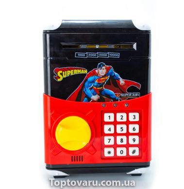 Детский сейф-копилка Cartoon Bank с кодовым замком Супермен NEW фото
