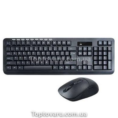 Комплект беспроводная клавиатура и компьютерная мышь CMK-329 Черная 14097 фото