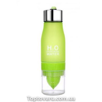 Спортивна пляшка-соковижималка H2O Water bottle Зелена 4687 фото