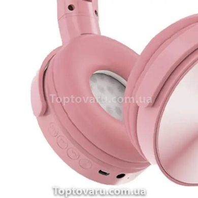 Наушники беспроводные Bluetooth Wireless W402 Розовые 11261 фото