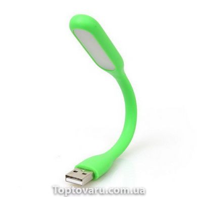 Портативний гнучкий LED USB світильник green 290 фото