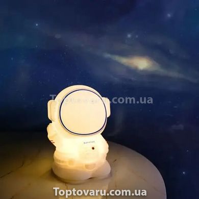 Силіконовий нічник Космонавт Теплий Білий 12235 фото