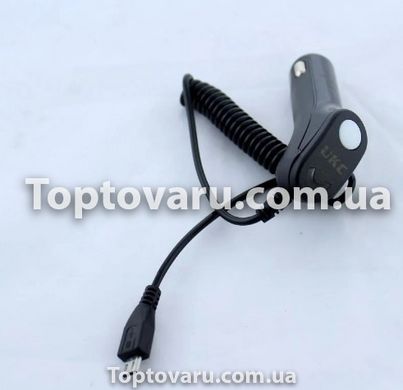 Адаптер Micro Car 12v Samsung V8 (чорний) 5766 фото
