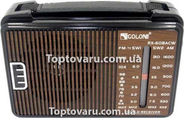 Радиоприемник Golon RX-608 Черный 7797 фото