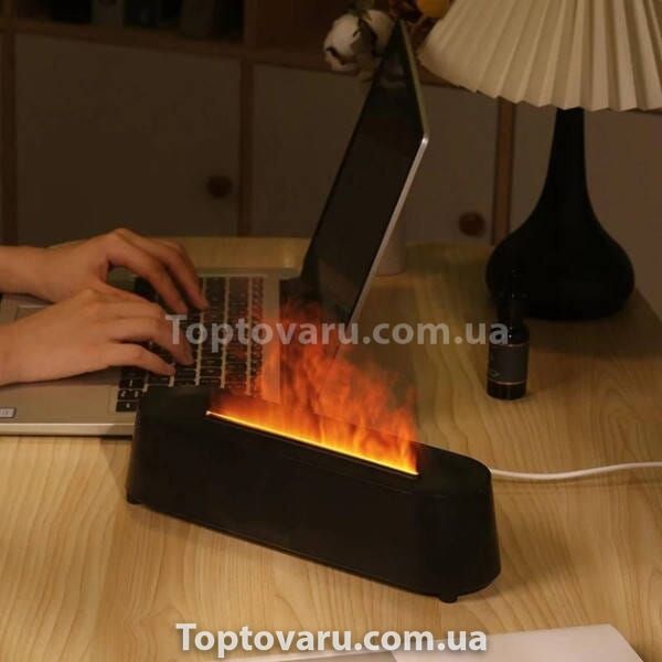 Увлажнитель воздуха с эффектом пламени Flame Diffuser Humidifier Черный 18587 фото