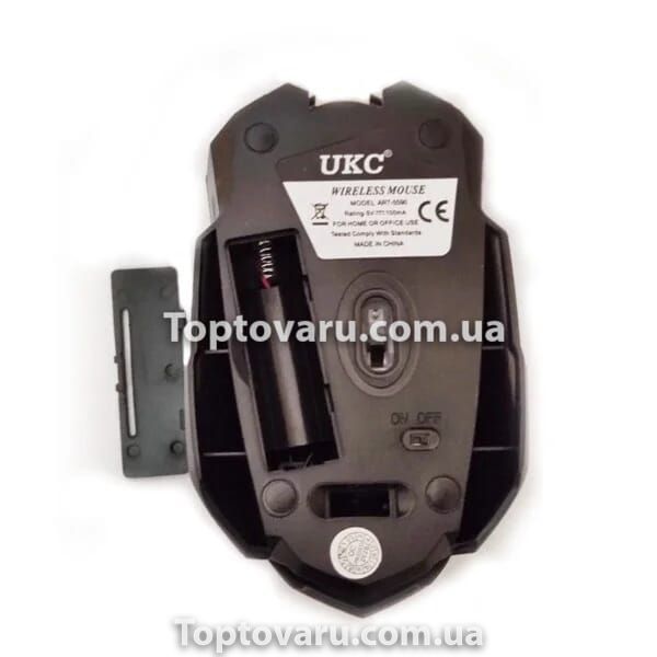 Мышка беспроводная компьютерная оптическая MOUSE UKC G111 Черная 7005 фото