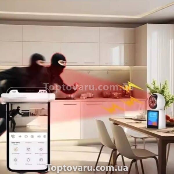Камера видеонаблюдения V1 WIFI camera video calling 1080p app ice Белая 21513 фото