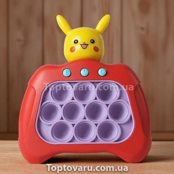 Игрушка антистресс Pop it PRO Pikachu Pokemon Красная 22646 фото