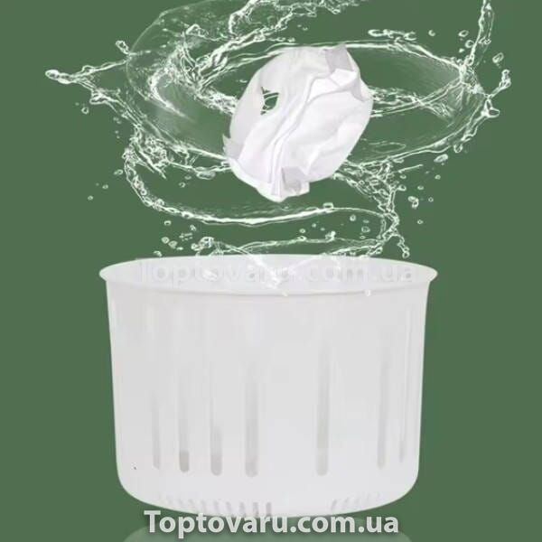 Пральна машинка компактна силіконова складана 2в1 10л Folding Washing Machine Зелена 25998 фото