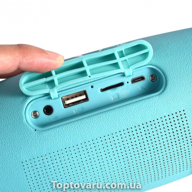 Беспроводная bluetooth колонка STEREO BT TG-165 10 W Бирюзовая 3806 фото